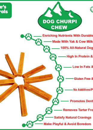 Yak Cheese Churpi Dog Chews-2 Count-5.5 oz