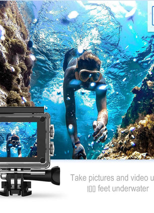 4K  Waterproof All Digital UHD WiFi Camera + RF Remote And Accessories