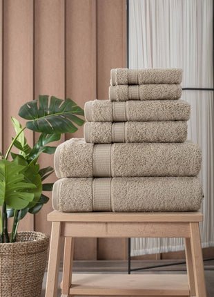 Turkish Cotton Full Bath Towel Set of 6