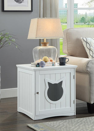 Cat House Side Table, Nightstand Pet House, Litter Box Enclosure