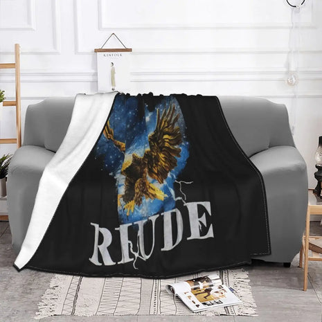 Nwt Rhude Black Cotton Eagle Sky S Size M Vacation On Sale Party