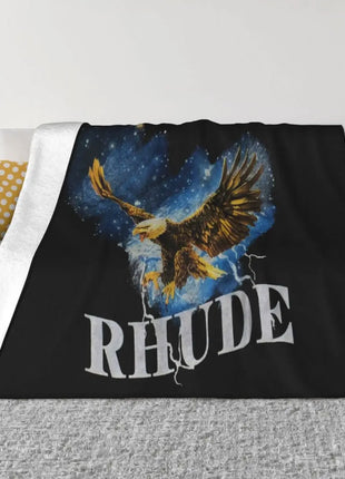 Nwt Rhude Black Cotton Eagle Sky S Size M Vacation On Sale Party