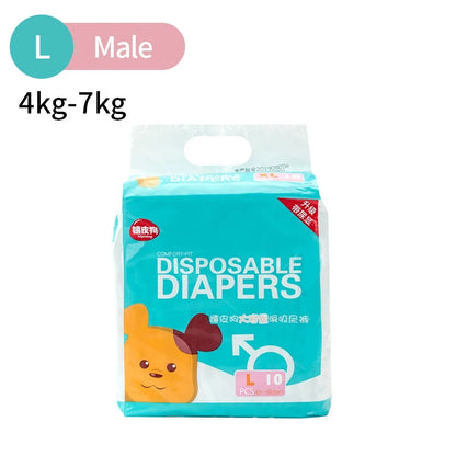10pcs Pet Diapers
