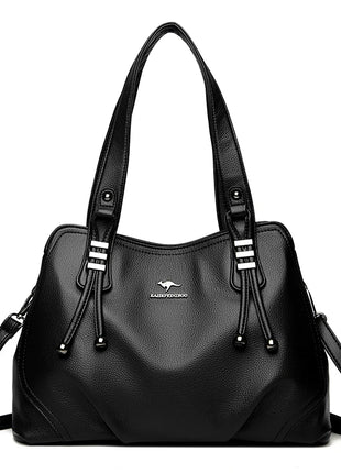 Genuine Soft Leather Walmart Handbags for Women Vintage Shoulder Tote Bag