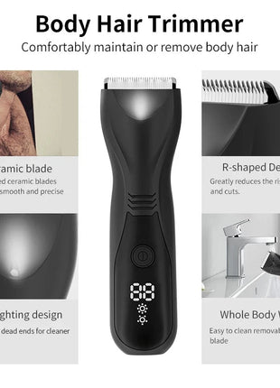 Rechargeable LED Display Hair Clipper Hair Trimmer For Men Shaver Hair