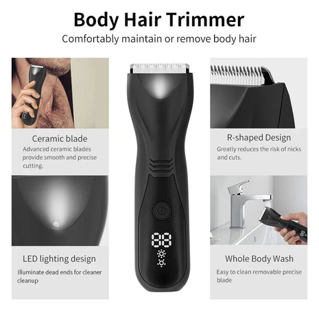 Rechargeable LED Display Hair Clipper Hair Trimmer For Men Shaver Hair