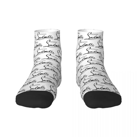 custom Fashion Printing Christians High Heels Socks for Men Women