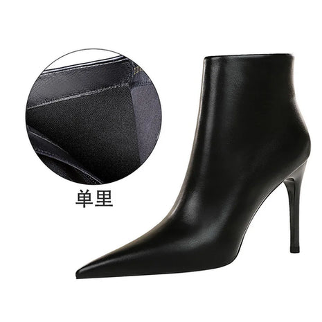 Fashion Style Sexy Nightclub High Heel Short Slim Women's Boots Women