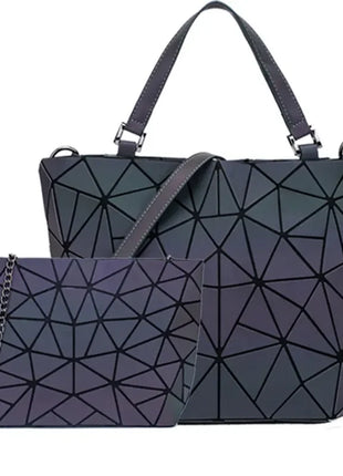 Women Handbags Walmart Luxury Geometric Shoulder Bag Set Folding Tote