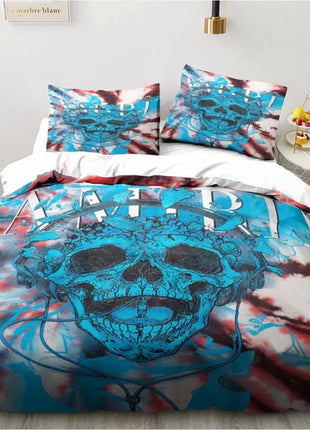 Fashion Amiris Graffiti Three-piece Bed Set,Comforter Bed Set Quilt