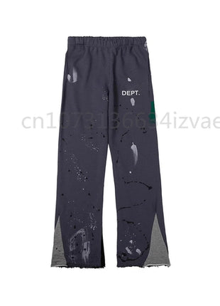 Dept Fashion Brand Print Letter Sweatpants Loose Casual Sports Pants