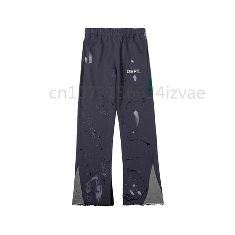 Dept Fashion Brand Print Letter Sweatpants Loose Casual Sports Pants