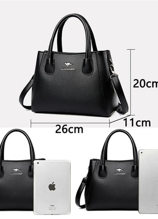 2 Layers Leather Walmart Luxury Handbags Women Bags Designer Handbags High