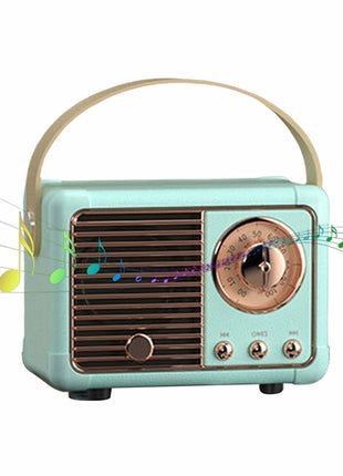 Bluetooth Compact Retro Speakers with Radio