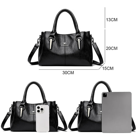 High Quality Cow Walmart Leather Ladies Handbags Fashion Luxury Female