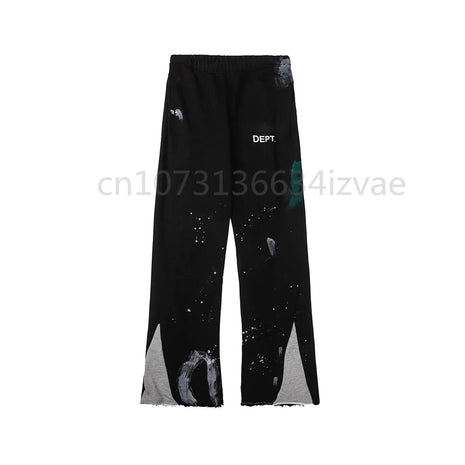 Dept Fashion Brand Print Letter Sweatpants Loose Casual Sports Pants