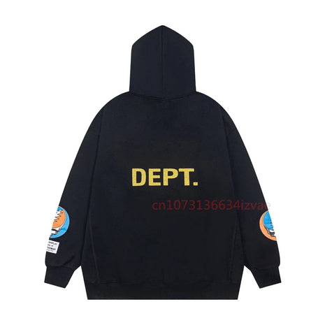 DEPT Fashion Hoodies for Men and Women Letter Print Hoodie Autumn