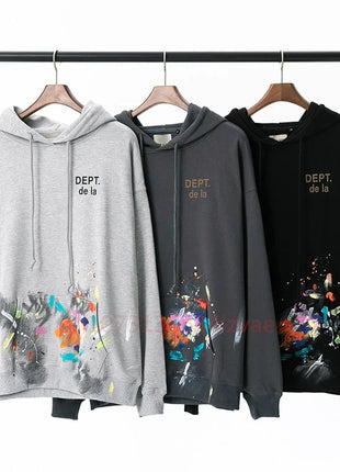 DEPT Fashion Hoodies for Men and Women Letter Print Hoodie Autumn