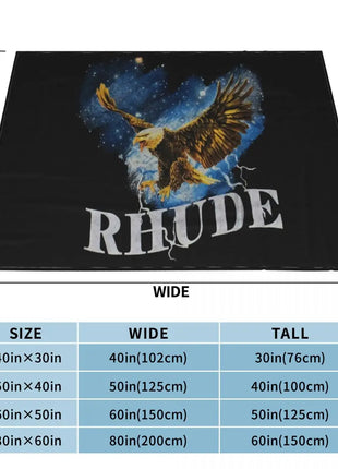 Nwt Rhude Black Cotton Eagle Sky S Size M Vacation On Sale Party