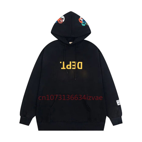 DEPT Fashion Brand Hoodies for Men and Women Letter Print Long-sleeved