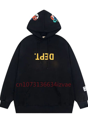 DEPT Fashion Brand Hoodies for Men and Women Letter Print Long-sleeved