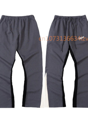 Dept Letter Print Sweatpants Fashion Brand Autumn and Winter Loose