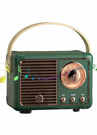 Bluetooth Compact Retro Speakers with Radio