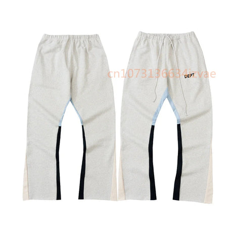 Dept Letter Print Sweatpants Fashion Brand Autumn and Winter Loose