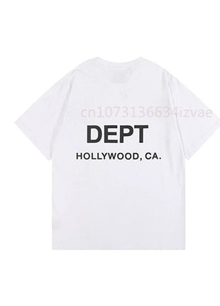 DEPT Fashion Brand T-Shirt for Men and Women Short Sleeve Letter Print