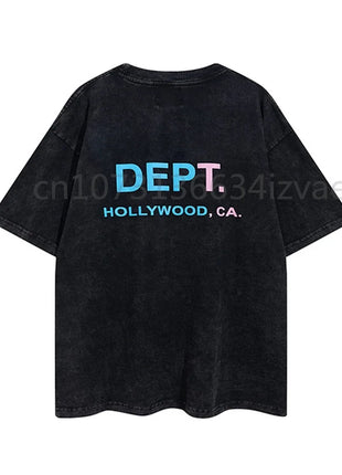 DEPT Fashion Brand Letter Print T Shirts for Men and Women Short