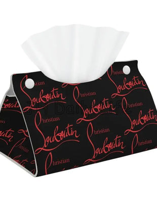 Christians High Heels Louboutins Facial Tissue Box Cover Rectangular