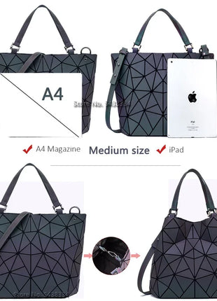 Women Handbags Walmart Luxury Geometric Shoulder Bag Set Folding Tote