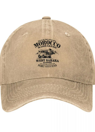 Film Animal Morocco Casablanca Unisex Baseball Cap Washed Cotton Cap