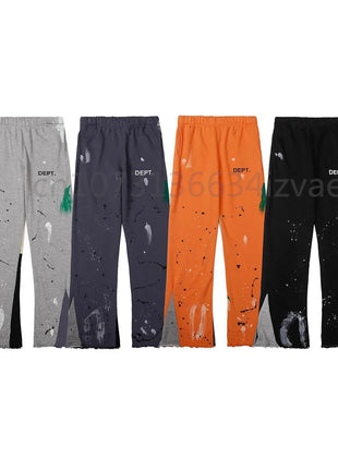 Dept Fashion Brand Print Letter Sweatpants Loose Casual Sports Pants