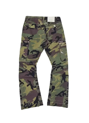 Dept Letter Print Fashion Brand Camouflage Pants Gallery Summer Loose