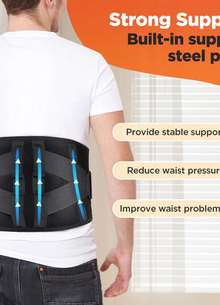 Electric Heating Waist Massager Vibration Hot Compress Lumbar Brace