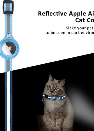 Reflective Airtag Case Collar for Cats and Dogs