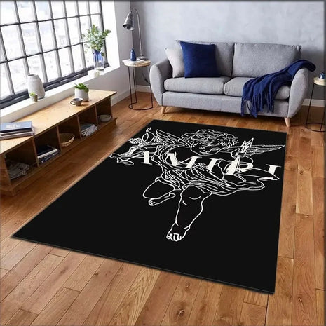 Brand A-Amiri Logo Living Room Bedroom Beautiful Carpet Non-slip