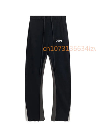 Dept Letter Print Sweatpants Fashion Brand Autumn and Winter Loose