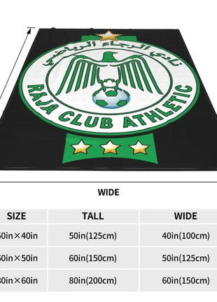 Raja Club Athletic Casablanca Morocco Blanket Home Bedroom Sofa Cover