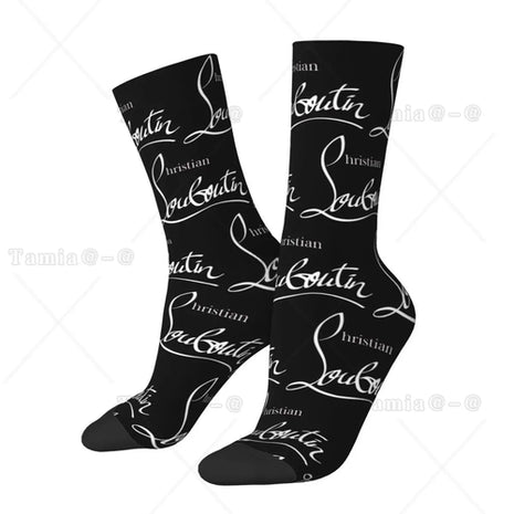 Fashion Male Men Socks Hip Hop Christians High Heels Louboutins Sock