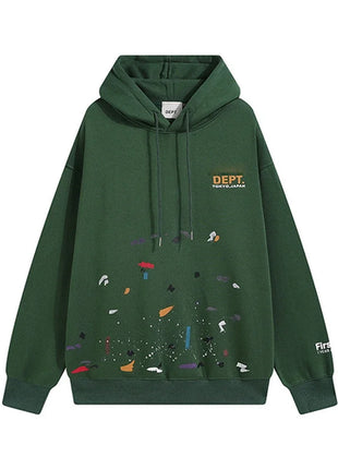 DEPT Fashion Brand Zipper Hoodies for Men and Women Letter Print