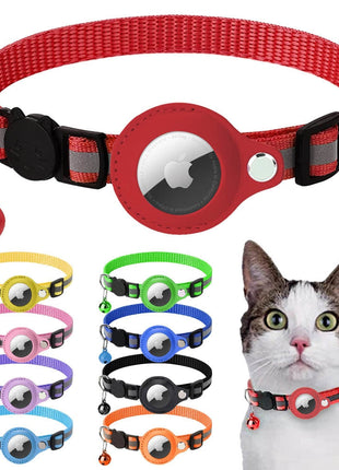 Reflective Airtag Case Collar for Cats and Dogs