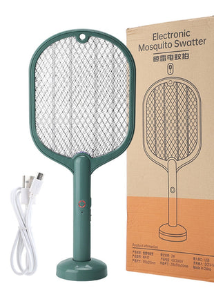 Smart Electric Insect Racket Swatter Zapper 3000V USB Rechargeable