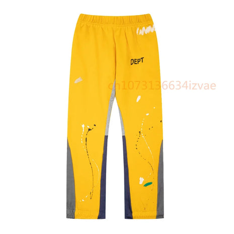 Dept Letter Print Sweatpants Fashion Brand Autumn and Winter Loose