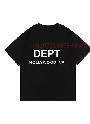 DEPT Fashion Brand T-Shirt for Men and Women Short Sleeve Letter Print