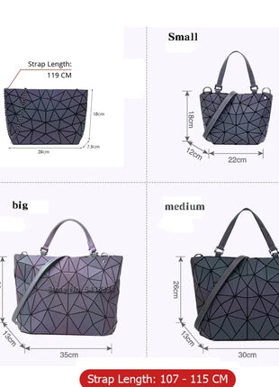 Women Handbags Walmart Luxury Geometric Shoulder Bag Set Folding Tote