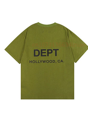 DEPT Fashion Brand T-Shirt for Men and Women Short Sleeve Letter Print