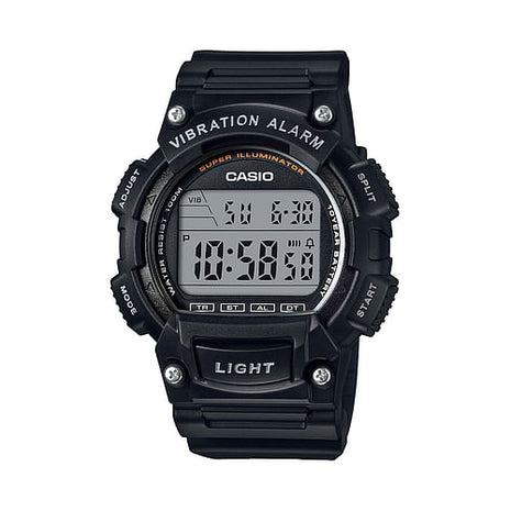 Casio Men's 'Super Illuminator' Quartz Resin Casual Watch, Color:Black