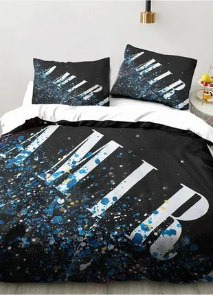 New Logo Amiris Graffiti Bedding Set,Duvet Cover Comforter Bed Set Quilt Cover Pillowcase,King Queen Twin Size Boys Girls Adults